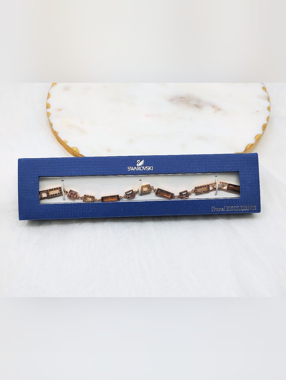 RARE/RETIRED Swarovski Travel Exclusive Te Ilori Rose-Gold Plated Bracelet